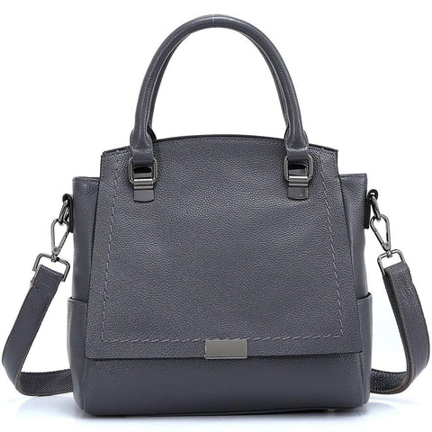 Image of Zency 100% Genuine Leather Handbag Classic Stylish Elegant Ladies Shoulder Bag Large Capacity Women Crossbody Bag High Quality