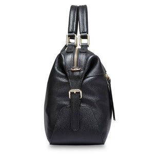 Zency Fashion Women Tote Bag 100% Genuine Leather Handbags Female Boston Charm Messenger Crossbody Purse Luxury Shoulder Bags