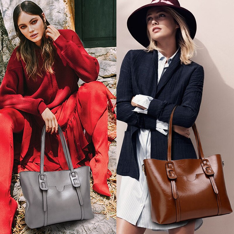 Zency Soft Pu Leather Handbag Vintage Classic Women Tote Bag Commute Working Ladies Shoulder Bag Large Capacity Female's Purse