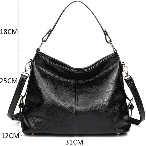 Image of Zency Soft Pu Leather Handbag Elegant Luxury Women Shoulder Bag Simple Design Large Capacity Female Crossbody Bag Gift For Lady