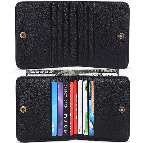 Image of Zency Genuine Leather Ladies Small Coin Purse Trend Simple Elegent Female Wallet Anti Theft Card Holders Flower Hasp Bag Fashion