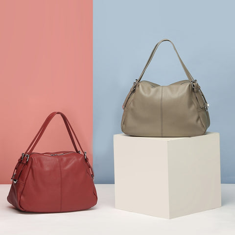 Image of Zency Famous Brand Designer Fashion Women Tote Handbag 100% Genuine Leather Hobos Large Capacity Shoulder Crossbody Bags Black