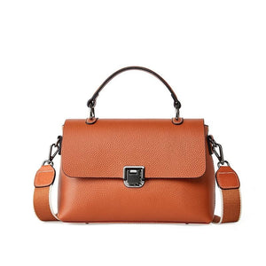Zency Fashion Elegant Top-handle Bags 2021 New Fabulous Style Women's Handbag Office Commute Ladies Shoulder Bag Genuine Leather
