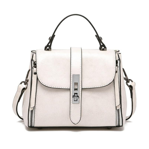 Image of Zency 2021 New Genuine Leather Female Crossbody Bag Retro High Quality Cover Shoulder Solid Fashion Large Women Handbags Tote