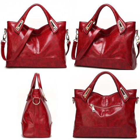 Image of Zency Soft Artificial Leather Handbag 2021 Luxury Elegant Design Women's Messenger Bags Large Capacity Shoulder Crossbody Bag