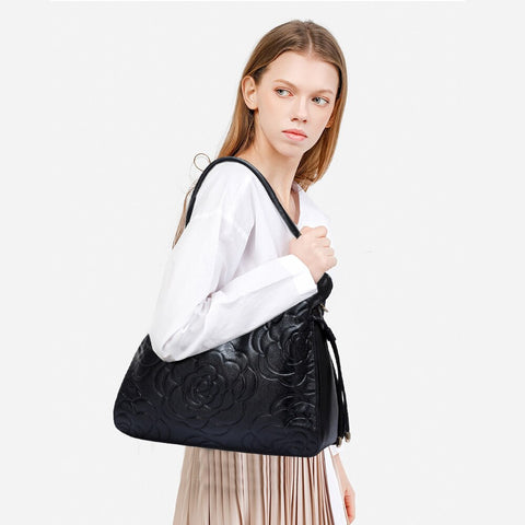 Image of ZENCY Shoulder Bag 100% Genuine Leather 5 Colors Lady Handbag Super Quality Messenger bolso mujer