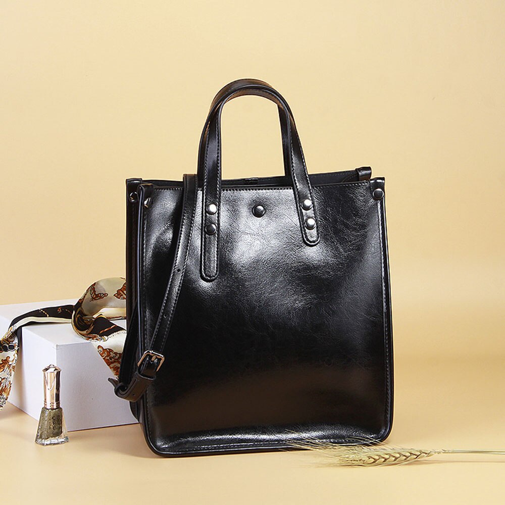 Zency Women Casual Tote 100% Genuine Leather Brown Handbag Retro Crossbody Messenger Purse For Lady Coffee Shoulder Bag