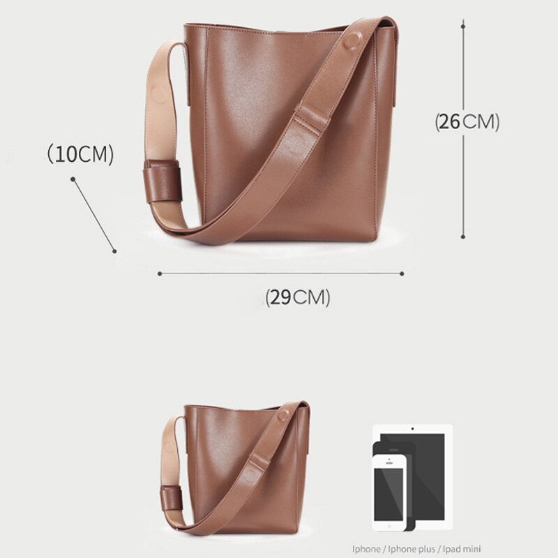 Zency Soft Cowhide Leather Female Shoulder Bags 2021 Spring New Personality Design Women's Handbag Large Capacity Crossbody Bag
