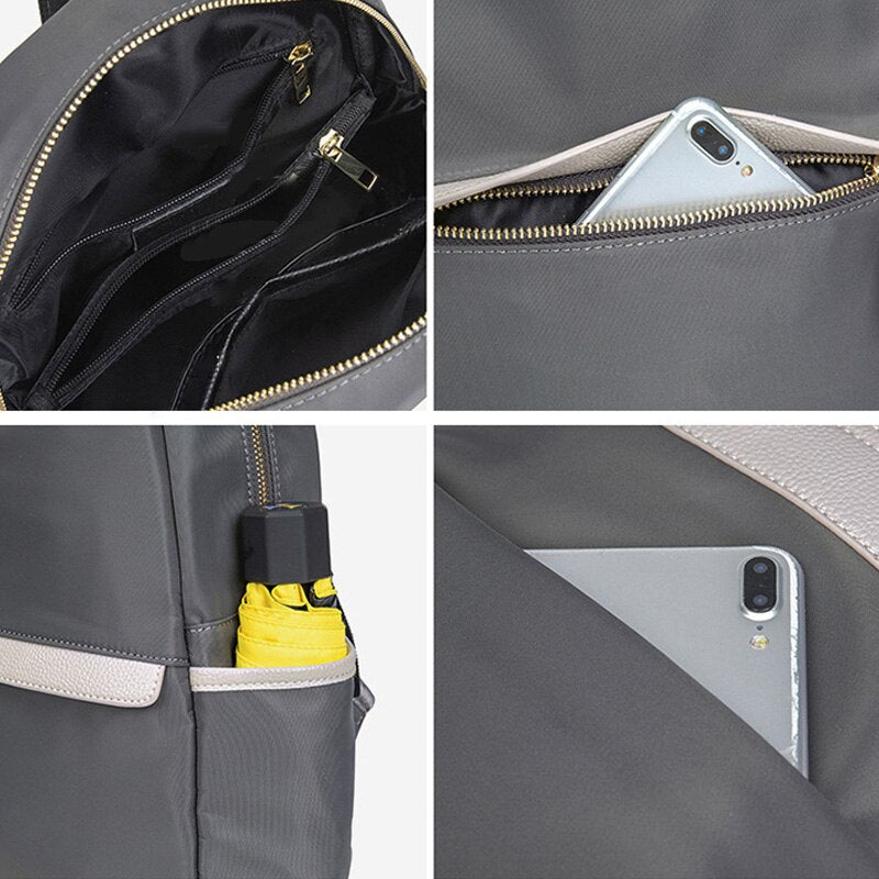 Zency Anti-theft Outdoor Travel Teenager school Bag Soft Nylon Backpack Large Capacity Fit IPad Waterproof Women's Rucksack