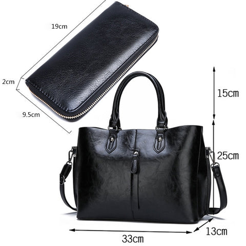 Image of Zency Soft Pu Leather Handbag Daily Casual Shopping Women's Top-handle Bags Large Capacity Female Shoulder Bag High Quality Bag