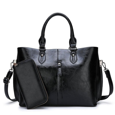 Image of Zency Soft Pu Leather Handbag Daily Casual Shopping Women's Top-handle Bags Large Capacity Female Shoulder Bag High Quality Bag